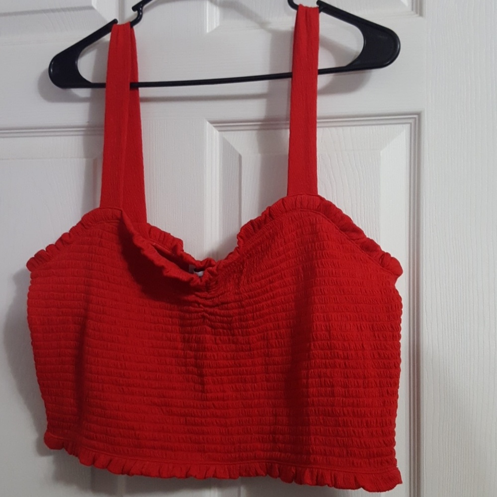 Smocked Sweetheart Cami Crop Top